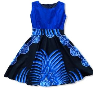 MOSHE dress fit and flare dress 50s swing floral
